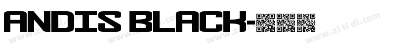 Andis Black字体转换